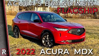 The 2022 Acura MDX ASpec is Acuras New 3Row Flagship Luxury SUV [upl. by Sorvats]