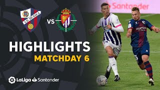 Highlights SD Huesca vs Real Valladolid 22 [upl. by Belamy59]