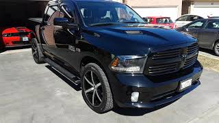 RAM 2015 CREW CAB ON 3054522 SPORTS RIMS with RADIALS [upl. by Weinstock409]