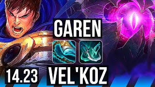 GAREN vs VELKOZ MID  Dominating  NA Master  1423 [upl. by Sands]