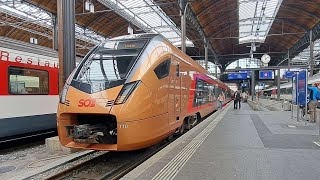 Schweizerische Südostbahn SOB  Treno Gottardo  Basel SBB – Luzern – Göschenen – Locarno  IR26 [upl. by Verada]