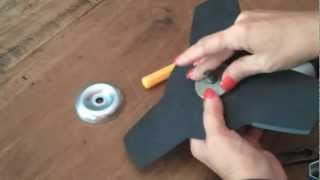 How to attach a blade to you Brush cutter attachment [upl. by Lily]