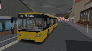 Omsi 2  Gelserkichen Line 383  Scania Citywide GN13 Bioethanol 360HP [upl. by Nylrahc127]