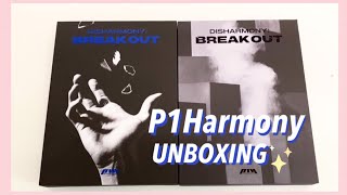 ✧ Unboxing P1Harmony 피원하모니 Disharmony Break Out [upl. by Noside]