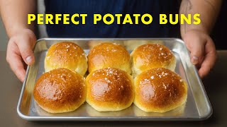 The SOFTEST Potato Buns Leftover Mashed Potatoes Recipe or from scratch [upl. by Aiehtela]