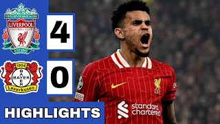 🔴Liverpool vs Bayer Leverkusen 40 Extended HIGHLIGHTS  UEFA Champions League [upl. by Enilesor993]