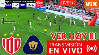 PUMAS VS NECAXA EN VIVO donde ver a que hora juega Necaxa vs Pumas PARTIDO Jornada 7 México TV [upl. by Egrog]