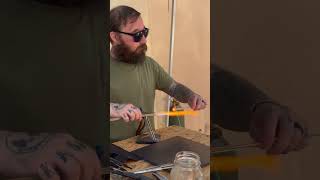 Live Glass Blowing demo by DankyBeardGlass [upl. by Atikal]