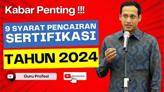 Sertifikasi Tahun 2024 Syarat Pencairan Tunjangan Sertifikasi Guru [upl. by Shewchuk]