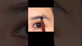 How to do hairy eyebrows Trimming and shaping at home ✨️eyebrowtrimminghackeyelinerhackytshorts [upl. by Azmuh946]