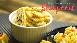 Resepi Biskut Semperit  Semperit Dahlia  Biskut Raya [upl. by Alesiram]