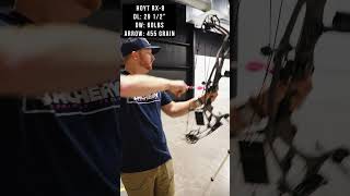 Hoyt RX8 29 12quot Draw Length At 60lbs Speed Test [upl. by Evan]