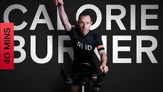 40 Minute Indoor Cycling Workout  Calorie Burner [upl. by Gurney]