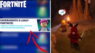 COMO COMPLETAR TODAS AS MISSÕES EXPERIMENTE O LEGO FORTNITE [upl. by Eonak667]