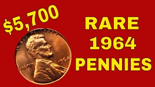 Rare 1964 pennies worth money Valuable pennies to look for [upl. by Phaih]