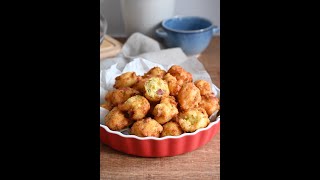 ZEPPOLINE SALATE CON RICOTTA E SALAME un antipasto sfizioso e filante 🧀🤤😋 Shorts [upl. by Akiam]