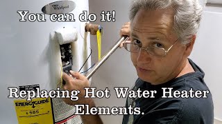 DIY How to replace the heating elements in your hot water heater Maintenance Minute Jim Viebrock [upl. by Eneluj]