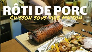 Rôti d’épaule de porc  cuisson à basse température  sous vide à la maison [upl. by Iilek]