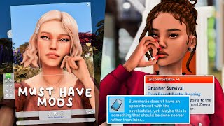 15 must have mods for realistic amp better gameplay in the sims 4  links ♡ [upl. by Aneetak]