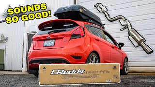 Ford Fiesta ST GReddy Catback Exhaust Install and Sounds [upl. by Niai679]