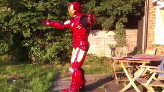 Resin coated cardboard Iron Man MK6 costume [upl. by Gnurt]