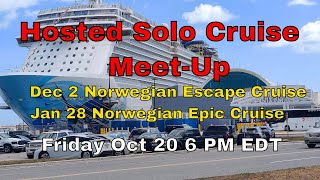 Hosted Cruises Catch Up NCL Escape 2nd Dec NCL Epic 28th Jan [upl. by Yasnyl269]