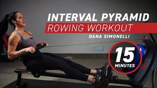 Interval Pyramid Rowing Workout  Intermediate  15 Minutes [upl. by Bergh]