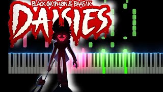 DAISIES A Hazbin Hotel Song  Black GryphOn amp Baasik Piano Tutorial [upl. by Oryaj593]