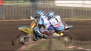 Extreme action  Sidecar motocross racing World championship Netherlands GP 2001 Oss 2nd race [upl. by Orsola]