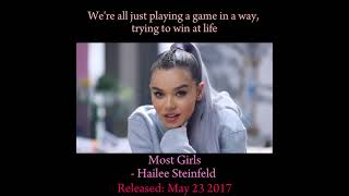 MOST GIRLS haileesteinfeld youtubeshorts youtubereels mostgirls fyp trending viralshort mv [upl. by Kahler603]