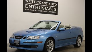 1 Owner 2006 Saab 93 Aero 20th Anniversary Edition wLow Miles [upl. by Clough204]