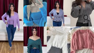 Trendy Stylish Sweaters in India  Designer Sweaters for Woman  Alamodelabel by Akanksha REVIEW [upl. by Nosnor]