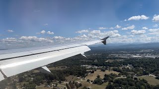 4K  American Airlines Airbus A320200 N680AW Beautiful Afternoon Knoxville Landing [upl. by Ynohtnacram]