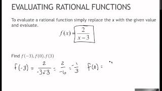 761 Evaluating Rational Functions 51 [upl. by Ho]