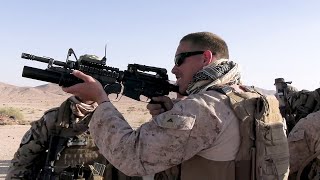 US Marines conduct Live Fire Squad Attacks in Jordan Nov 2024 [upl. by Aerdnahs]