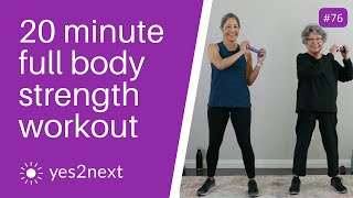 20 minute Full Body Standing Strength Workout with Dumbbells  Seniors Beginners [upl. by Francene627]