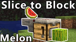 AutoCraft Melon Slice to Blocks  Minecraft 121 [upl. by Warren818]