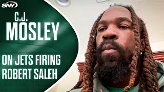 CJ Mosley on Jets firing Robert Saleh Quincey Williams comments about accountability  SNY [upl. by Attekahs]