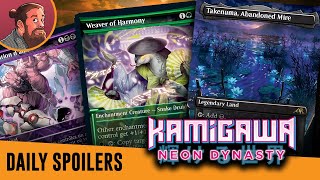 Kamigawa Neon Dynasty MTG Spoilers — February 1  Black Channel Land Blue Invoke Sagas  More [upl. by Alihs]