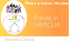 TI RACCONTO LA FAMIGLIA mamma papà fratelli figli nonni nipoti zio zia cugini [upl. by Melina]