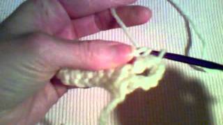 How to Crochet  Extended Treble Crochet aka Extended Triple Crochet [upl. by Kowtko]