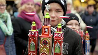 Nativity scene szopka tradition in Krakow [upl. by Bound]