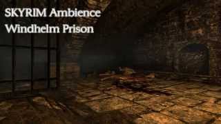 SKYRIM Ambience  Windhelm Prison [upl. by Jodee]