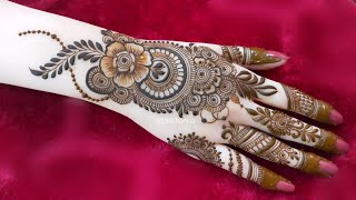 New stylish back hand mehndi design  Eid mehndi design  mehndi ka design  mehndi design  mehndi [upl. by Ayaros]