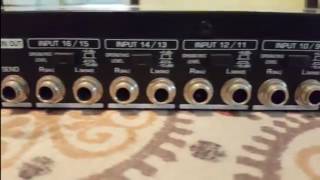 Behringer Eurorack Pro 16Channel Input Mixer Model RX1602 DEMO [upl. by Peck]