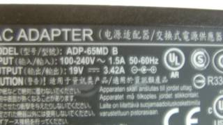 FUJITSU ADP65MD BFMVAC342BQ702Q704 adaptersLaptop AC Adapter [upl. by Atoiyanap]