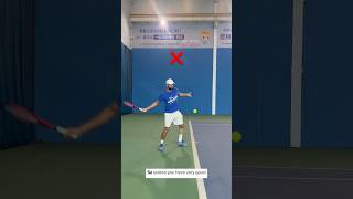 FOREHAND FIX  UNCOILING amp IMPACT👌tenfitmen forehand tennisforehand tennistips tenniscoach [upl. by Ativahs]