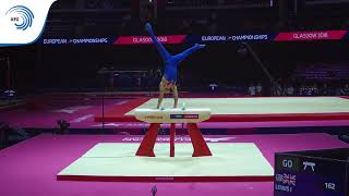 Jamie LEWIS GBR  2018 Artistic Gymnastics Europeans junior pommel horse silver medallist [upl. by Sueahccaz]