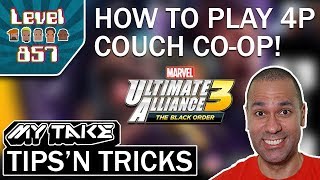 How To Play 4 Players Couch Coop In Marvel Ultimate Alliance 3 [upl. by Darrel]