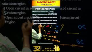 BASIC ELECTRONICS  ECET2024  SAIMEDHA KOTIHYD  9246212138 [upl. by Sadick440]